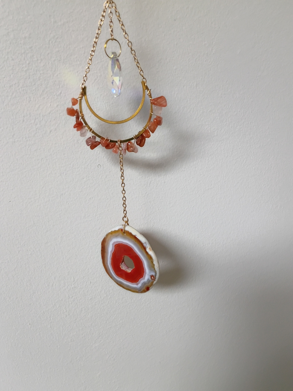 Carnelian Suncatcher/Windchime - Picture 3 of 4